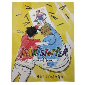 Official Heartstopper Coloring Book Alice Oseman Brand new Graphix Scholastic